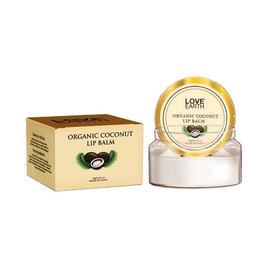 Love Earth Coconut Lip Balm For Dry & Chapped Lips (10g)