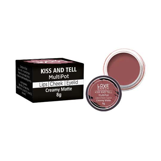 Love Earth Multipot Lips Cheek & Eyelids Tint - Kiss And Tell (8g)