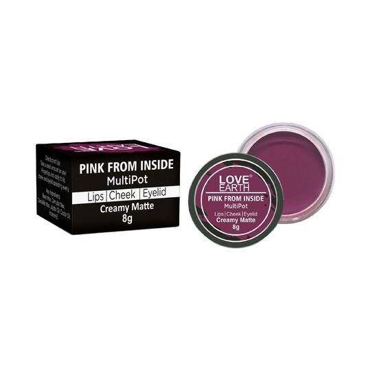 Love Earth Multipot Lips Cheek & Eyelids Tint - Pink From Inside (8g)