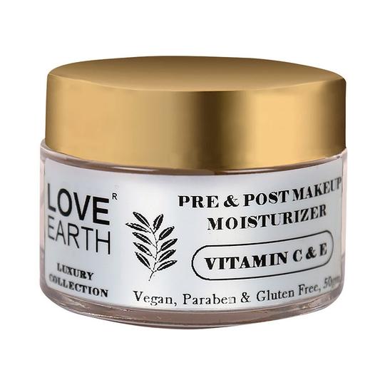 Love Earth Pre & Post Makeup Face Moisturizer For Skin Hydration (50g)