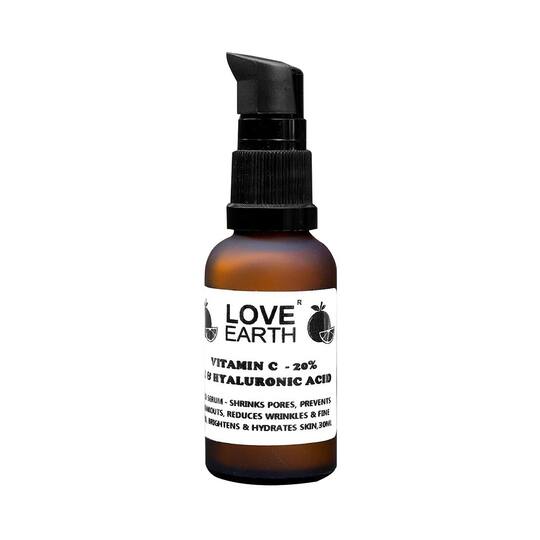 Love Earth Vitamin C Serum For Reduces Wrinkles & Hyperpigmentation With Pure Vitamin C (30ml)