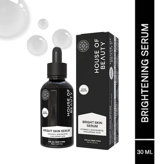 House of Beauty Bright Skin Serum For Everyday Use W/T Hyaluronic, Niacin, Arbutin &Vit- C (30 ml)