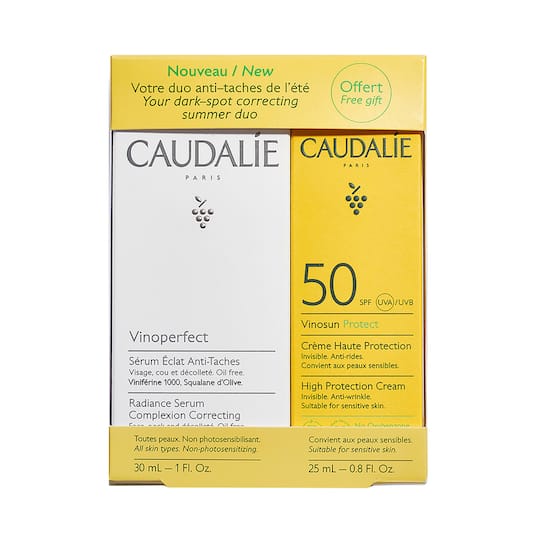 Caudalie Vinoperfect Serum & Suncare Set 2023 (2Pcs)