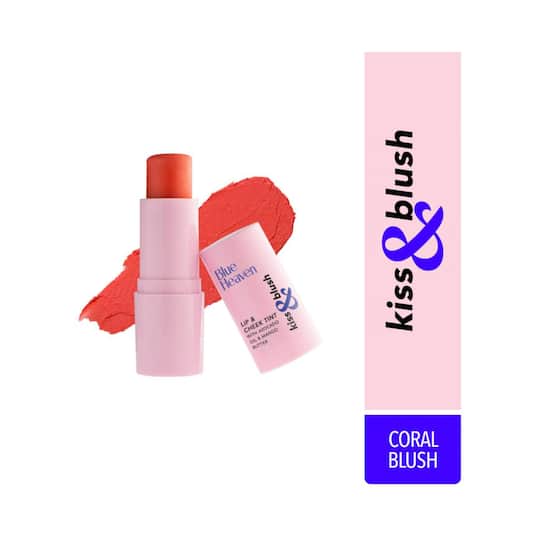 Blue Heaven Kiss & Blush Lip and Cheek Tint - Coral Blush (8.5g)
