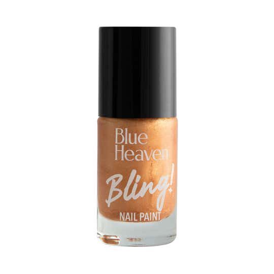 Blue Heaven Bling Nail Paint - 442 Mustard Orange (8 ml)