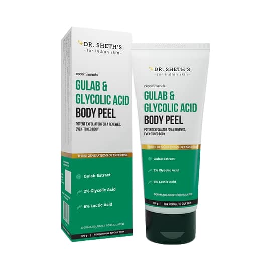 Dr. Sheth's Gulab & Glycolic Acid Body Peel (100g)