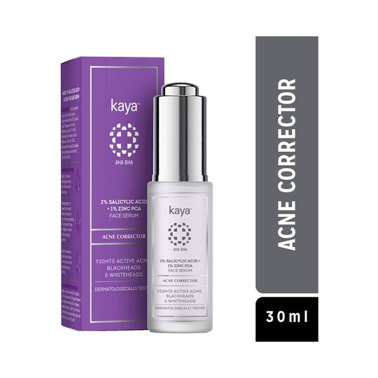 KAYA Acne Corrector Face Serum with 2% Salicylic Acid & 1% Zinc PCA (30ml)