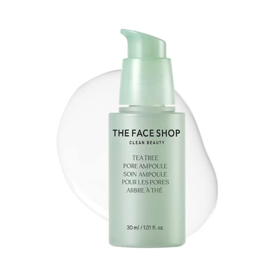 The Face Shop Tea Tree Pore Ampoule-Korean Serum with AHA,Salicylic Acid (BHA) & PHA for Acne(30ml)