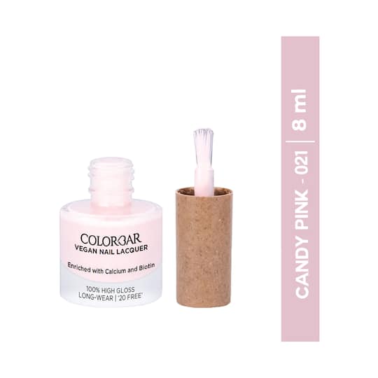 Colorbar Vegan Nail Lacquer - 021 Candy Pink (8 ml)