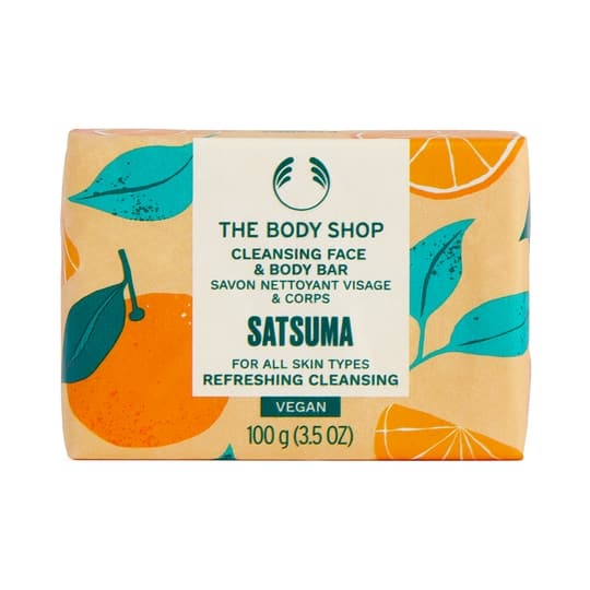 The Body Shop Satsuma Cleansing Face & Body Bar (100g)