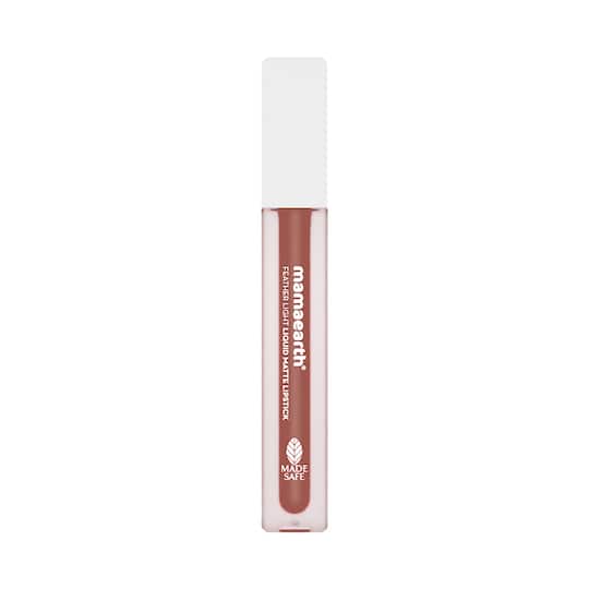 Mamaearth Feather Light Liquid Matte Lipstick With Coconut & Vitamin E - 02 Nude Punch (3.5ml)