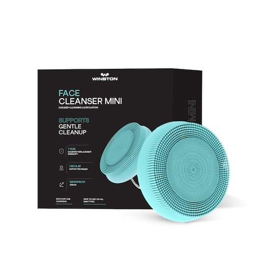 WINSTON Rechargeable Battery Operated Electric Mini Face Cleanser - Green (1Pc)