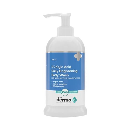 The Derma Co. 1% Kojic Acid Daily Brightening Body Wash With Alpha Arbutin (250ml)
