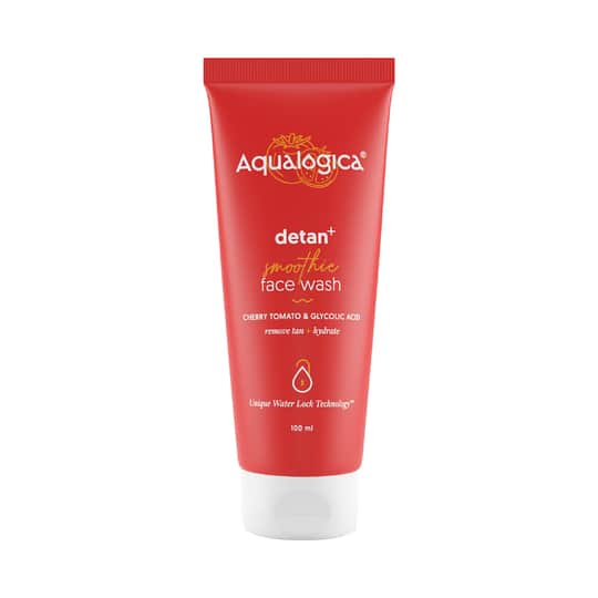 Aqualogica Detan+ Smoothie Face Wash With Cherry Tomato & Glycolic Acid (100ml)