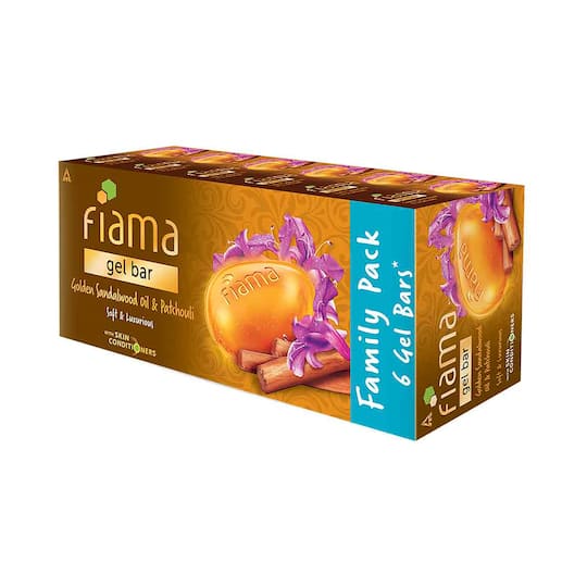 Fiama Golden Sandalwood Oil And Patchouli Gel Bathing Bar (6pcs)