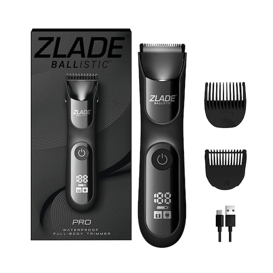 Zlade Ballistic Pro Full-Body Manscaping Trimmer with Ceramic Blades Waterproof (430 g)