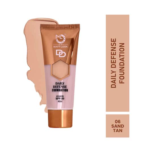 Matt Look Daily Defense Foundation SPF 20 - 06 Sand Tan (40ml)
