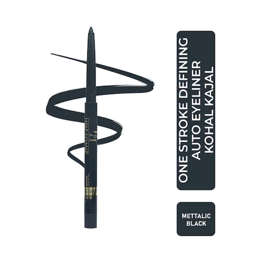 Half N Half One Stroke Defining Auto Eyeliner Kohl Kajal - 04 Metallic Black (0.3g)