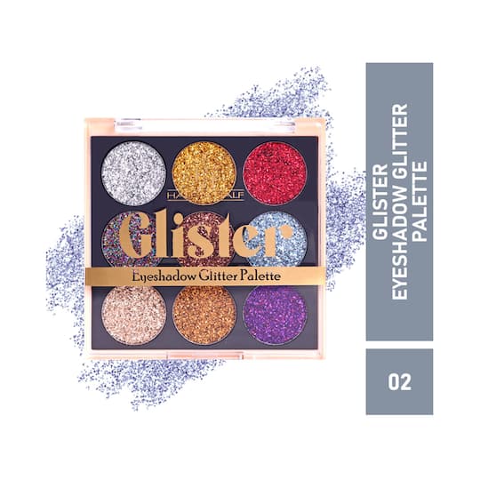 Half N Half Eyeshadow Glitter Shimmer Palette - 02 Shade (9g)