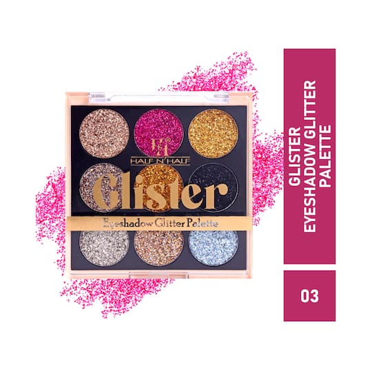 Half N Half Eyeshadow Glitter Shimmer Palette - 03 Shade (9g)