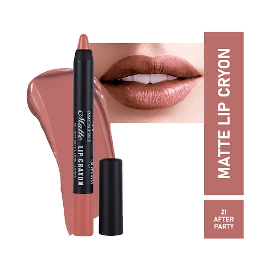 Half N Half Matte Velvet Soft & Long Lasting 24h Super Stay Lip Crayon - 21 After Party (3.5g)