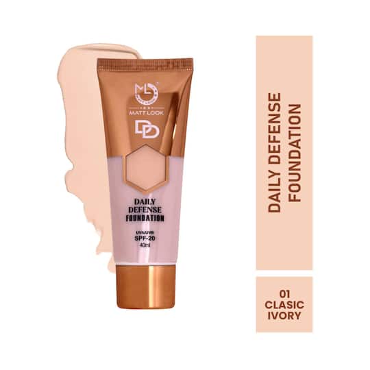 Matt Look Daily Defense Foundation SPF 20 - 01 Classic Ivory (40ml)