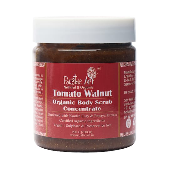 Rustic Art Tomato Walnut Body & Face Scrub Concentrate (200g)