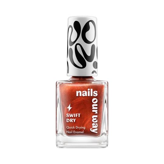 Nails Our Way Swift Dry Nail Enamel - Maroon Mischief (10 ml)