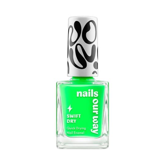 Nails Our Way Swift Dry Nail Enamel - Lime's Up (10 ml)