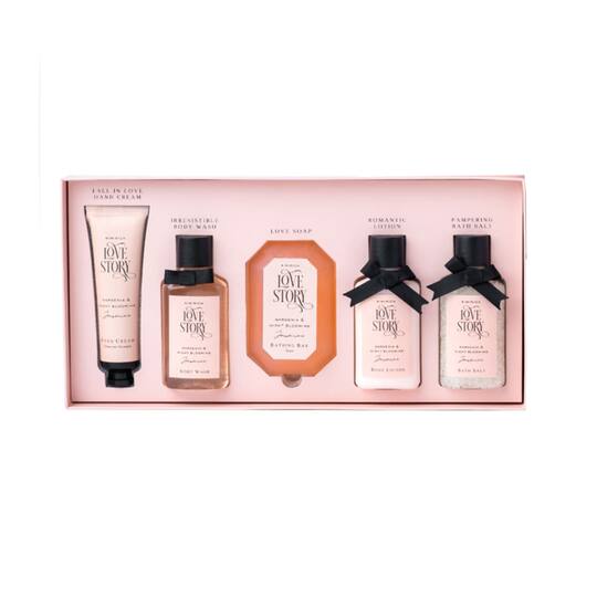 Kimirica Love Story Luxury Bath and Body Care Experience Gift Set Box