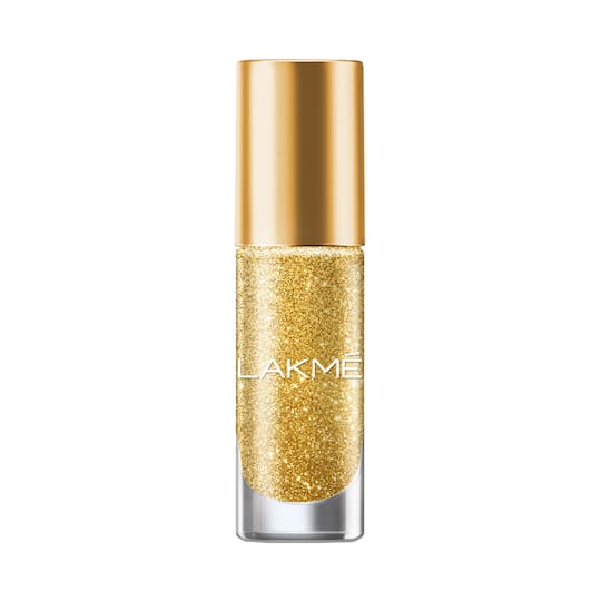 Lakme Glitterati Nail Paints - Dusty Gold (6ml)