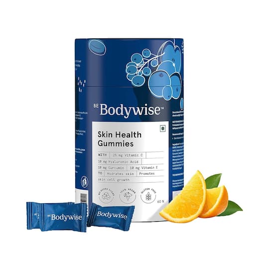 Be Bodywise Collagen Skin Health Gummies With 10000 Mcg Glutathione & Multivitamins (60pcs)