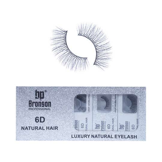 Bronson Professional Pair 6D Long & Natural False Eyelashes - 115 - Black (10 Pairs)