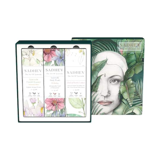 Sadhev Arva Kala The Skincare Indulgence Kit Include Facial Cleanser Body Wash and Body Lotion (3Pcs)