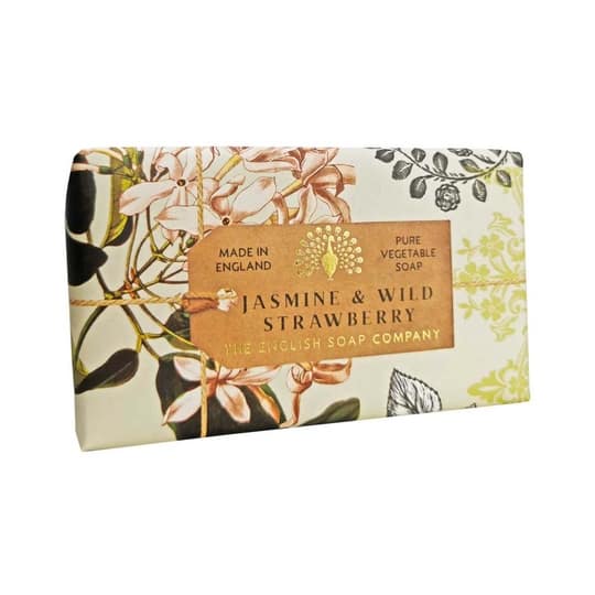 The English Soap Company Anniversary Jasmine & Wild Strawberry Soap (190g)