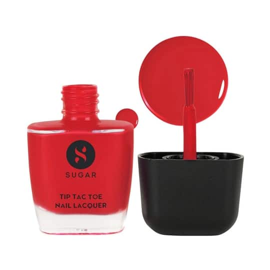 SUGAR Cosmetics Tip Tac Toe Nail Lacquer Classic - 24 Chilli Charm (9ml)