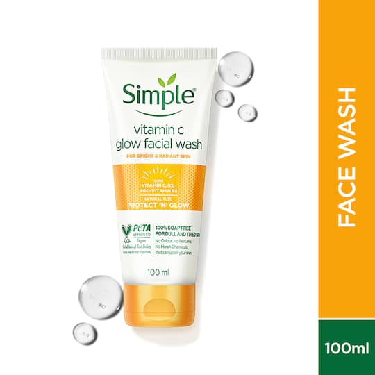 Simple Protect N Glow Vitamin C Glow Facial Wash (100ml)