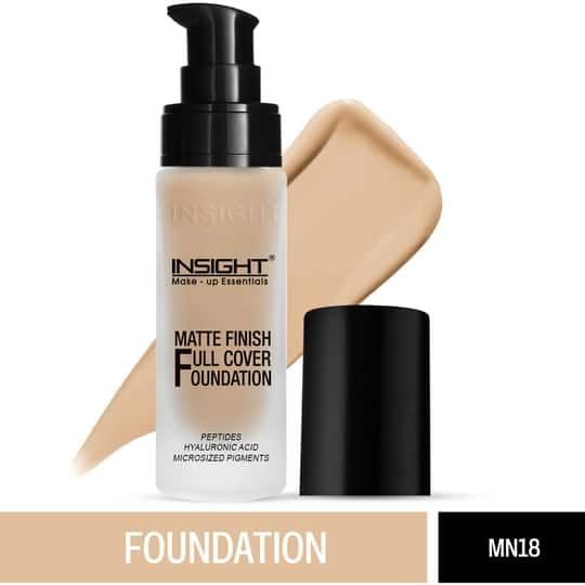 Insight Cosmetics Matte Finish Full Cover Foundation - MN18 (30ml)