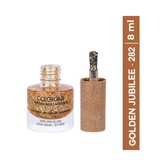 Colorbar Vegan Nail Lacquer - 282 Golden Jubilee (8 ml)