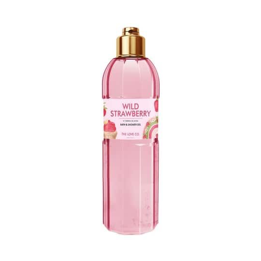 THE LOVE CO. Wild Strawberry Bath and Shower Gel for Radiant Skin (250ml)