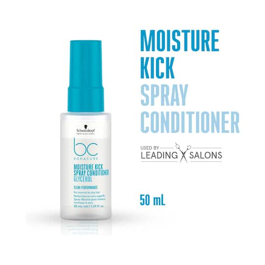 Schwarzkopf Professional Bonacure Moisture Kick Spray Conditioner With Glycerol For Dry Hair (50ml)