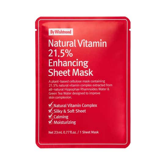 By Wishtrend Natural Vitamin 21.5% Enhancing Sheet Mask (23ml)