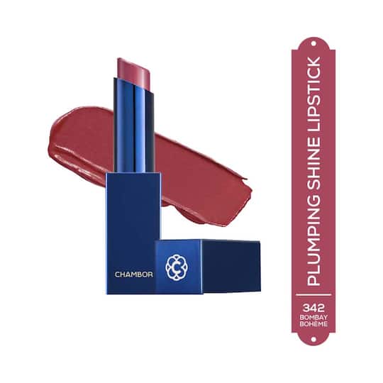 Chambor Tres Shine Plump++ Lipstick - 342 Bombay Boheme (3g)