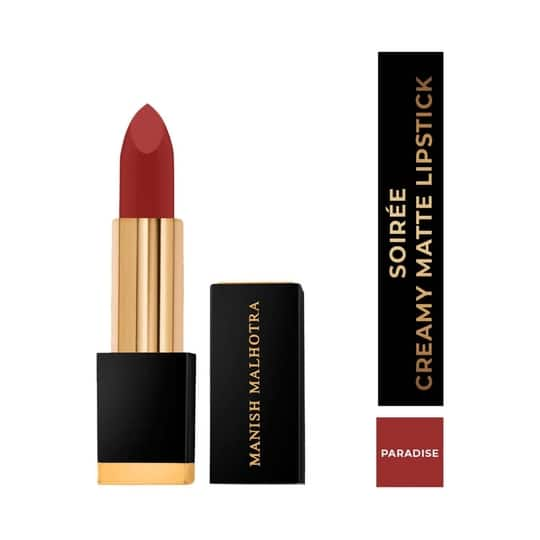 MyGlamm Manish Malhotra Soiree Creamy Matte Lipstick - 02 Paradise (4.2g)