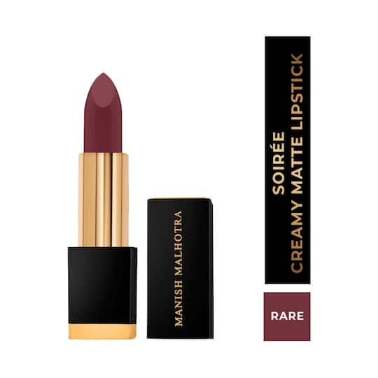 MyGlamm Manish Malhotra Soiree Creamy Matte Lipstick - 07 Rare (4.2g)