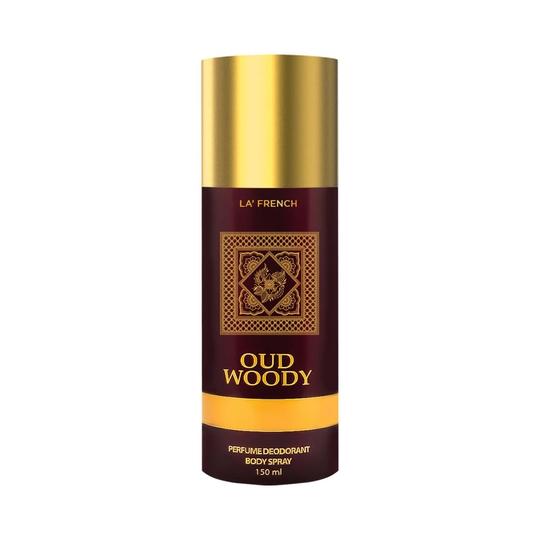 LA' French Oud Woody Deodorant For Men & Women (150ml)