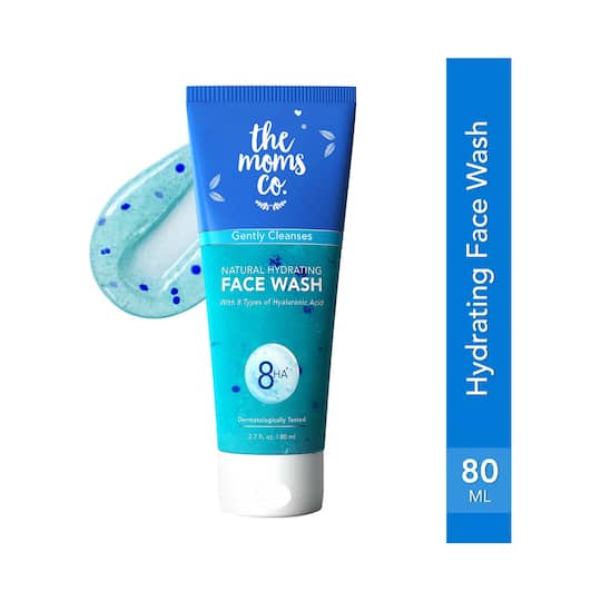 the moms co. Natural Hydrating Face Wash With 8 Types Of Hyaluronic Acid and White Mushrooms (80g)