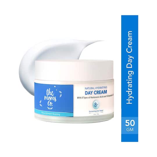 the moms co. Natural Hydrating Day Cream With Vitamin E and 8 Types Of Hyaluronic Acid (50g)