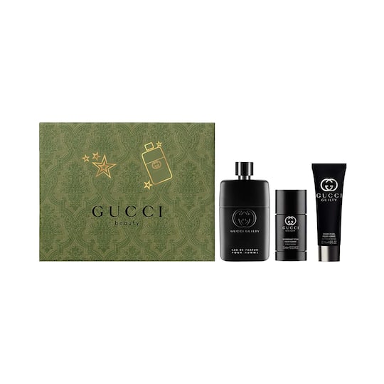 Gucci Guilty Pour Homme Eau De Parfum Gift Set And Deo Stick With Shower Gel - (3 Pcs)