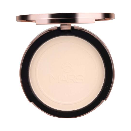 MARS Matte On Compact Powder With Puff Applicator - 01 Light (8g)